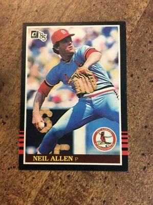 1985 Donruss #205 Neil Allen,  Cardinals   ex  ib - Image 1 of 2
