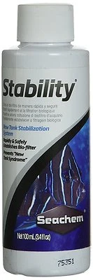 SEACHEM STABILITY AQUARIUM BIO FILTER BACTERIA ADDITIVE - Image 1 of 4