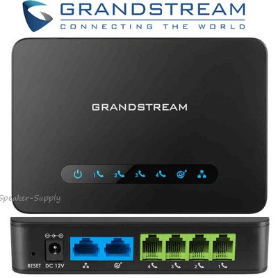 Grandstream HT814 Analog Telephone Adapter 4 FXS Port Gigabit Router ATA - Image 1 of 4
