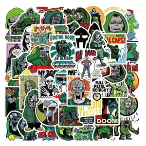 50Pcs Hip-Hop Singer MF Doom Themes Waterproof Stickers for Gifts Water Bottl... - Picture 1 of 8