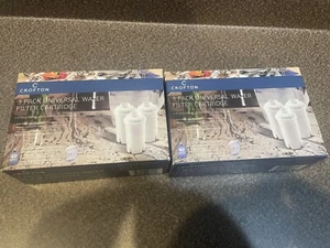 Lot (2) Crofton 3 Pack Universal Water Filter Cartridges For Water Pitchers New - Picture 1 of 5