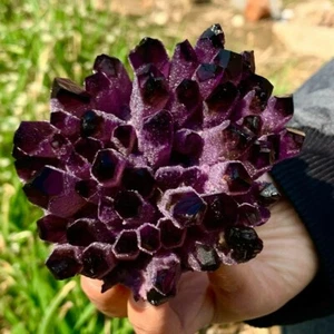 500-600G Large Crystal Amethyst Phantom Cluster Healing Mineral Rocks Specimens - Picture 1 of 3