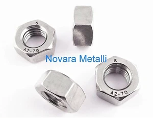 20 dadi esagonali pollici 5/16" UNC INOX A2 (AISI 304) - Imagen 1 de 1