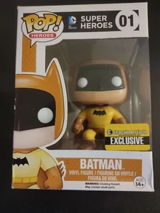 Orange Batman Funko Pop! #01 Super Heroes DC Entertainment Earth Exclusive - Picture 1 of 1