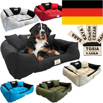 Hundebett Hundekissen Katzenbett Personalisiert Hundesofa mit Namen S-XL Farben - Bild 1 von 4