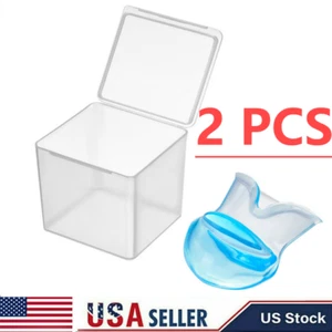 2Pcs Anti Snoring Tongue Device Silicone Sleep Aid Stop Snore Stopper Sleeve-US - Picture 1 of 14