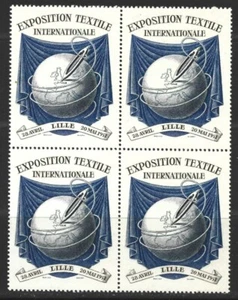 FRANCE 1951 LILLE TEXTILE EXHIBITION CINDERELLA BLOCK MINT (NH) - Picture 1 of 1