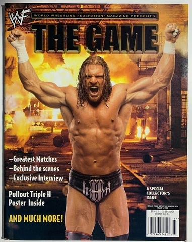 WWF Wrestling Magazine Presents THE GAME Triple h HHH 2002 WWE * No Poster Cover