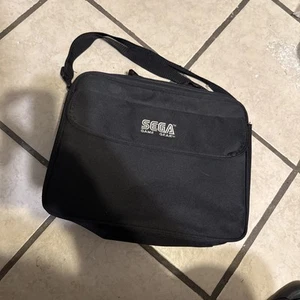 Sega Game Gear Travel Storage Carrying Case Messenger Bag Black No Plastic Inser - Picture 1 of 6