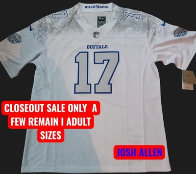 THE MAFIA ADULT XL JOSH ALLEN BUFFALO BILLS All Stitched Jersey 2025 IN STOCK SHIPPING!!!