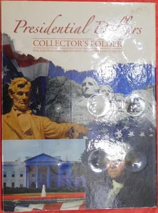 Used Whitman 2007-2011 US P & D Presidential 1 Dollar Empty Folder - Picture 1 of 3