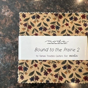 Moda Kansas Troubles Quilters Bound To The Prairie 2 Charm Pack - Imagen 1 de 2