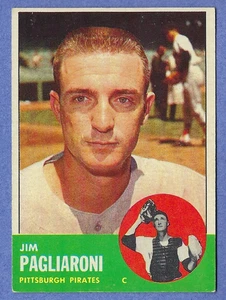 1963 Topps Baseball #159 Jim Pagliaroni Pittsburgh Pirates EX/EX++ - Picture 1 of 2