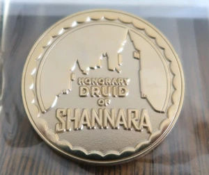 Terry Brooks Honorary Druid Of Shannara Gold Collector Coin - Picture 1 of 2