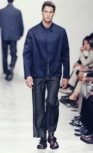 Vintage Archive Prada Men Spring 1998 Dark Grey Padded Silk Jacket Small - Picture 1 of 12