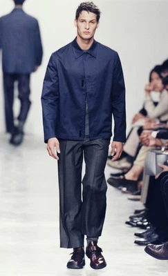 Vintage Archive Prada Men Spring 1998 Dark Grey Padded Silk Jacket Small - Image 1 of 4