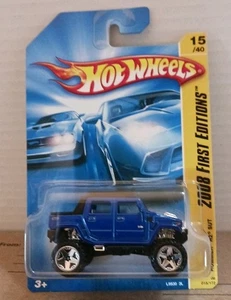 HOT WHEELS 2008 First Editions HUMMER H2 SUT 1:64 Scale #15/40 BLUE - Picture 1 of 6