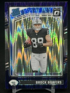 2024 Donruss Optic - Viola Shock Brock Bowers Las Vegas Raiders #215 Rookie RC - Foto 1 di 2