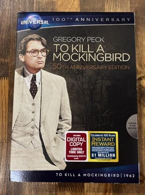 2012 To Kill a Mockingbird 50th Anniversary Edition DVD Gregory Peck New Sealed  - Image 1 of 4