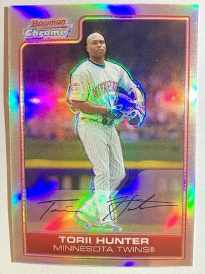 2006 Bowman Chrome #118 TORII HUNTER Refractor Twins SP Star - Image 1 of 2
