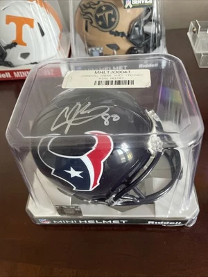 Andre Johnson Signed VSR4  Houston Texans Mini Helmet Fanatics COA - Image 1 of 4