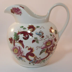 Masons Ironstone Red Mandalay Large Round Water Jug Pitcher c1990s Excellent - Picture 1 of 9