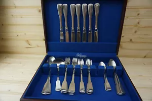 Oneida Cube Stainless AMERICAN COLONIAL (41) Pieces-Forks, Spoons, Knives, Serve - Picture 1 of 9