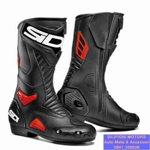SIDI STIVALI PERFORMER Nero Rosso Stivali Moto Racing - Foto 1 di 4