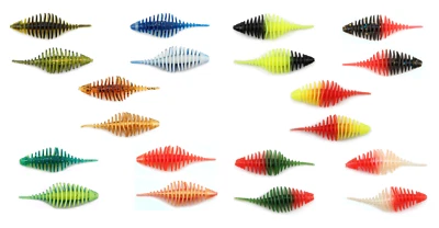 TROUT AREA BAIT'S 10er Set Forellenköder 1,7g, Gummiköder, Trout Area, 12 Aromen, wie FTM Pongo