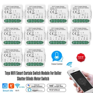 TUYA WiFi Smart Vorhangschalter Rollo Sprachsteuerung Alexa Google Assistant 3A - Picture 1 of 29