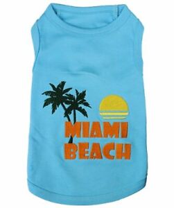 Parisian Pet Dog Cat Clothes Tee Shirts Miami Beach, Miami Poochie, Love Florida