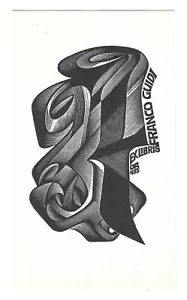 ANATOLIJ KALASCHNIKOW: Exlibris für Franco Guidi, Schwalbe - Imagen 1 de 1