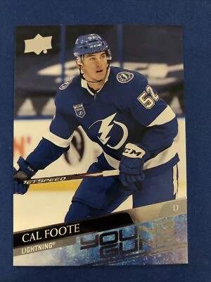2020-21 Upper Deck Young Guns 476 Cal Foote Tampa Bay Lightning - Image 1 of 2