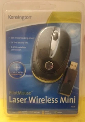 New Kensington Pilot Mouse Laser Wireless Mini Model #72239 - Image 1 of 3