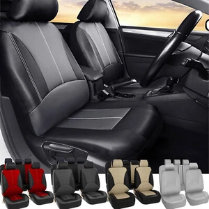 For Dodge Front Rear Car Seat Covers Pu Leather 2/5-Seats Protector Full Set Mat - Picture 1 of 26