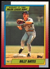 1990 Topps Major League Debut 1989 Billy Bates Milwaukee Brewers #9