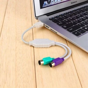 Female Cable Adapter Adapter USB To PS2 Cord Converter Cable For Keyboard Mouse - Picture 1 of 8