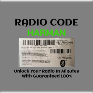 ANTI-THEFT HARMAN RADIO CODE SERIES UCONNECT 8.4 VP3 NA A STEREO PINCODE SERVICE - Picture 1 of 5