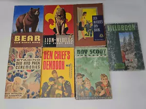 MENGE 7 JUNGE JUNGE JUNGE SCOUT BÜCHER 60ER JAHRE BÄR LÖWEN DEN CHEF MUTTER HANDFELDBUCH - Bild 1 von 6
