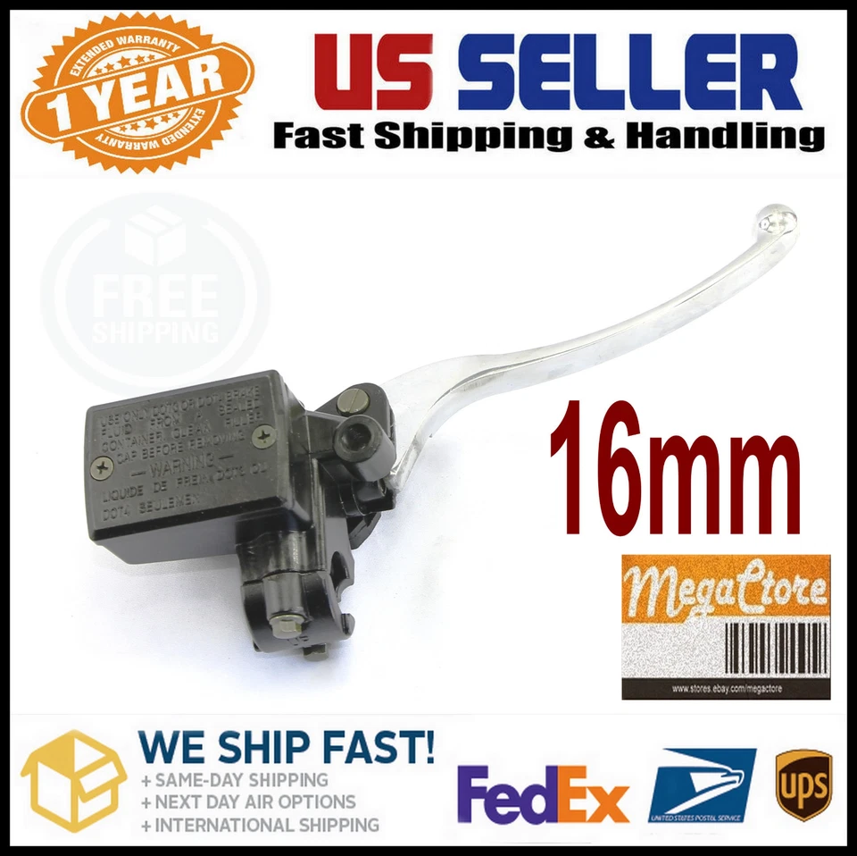 16mm Brake Master Cylinder for Yamaha XT750 FJ600 FZR400 FZR600 FZR750 YX600  - Image 1 of 4