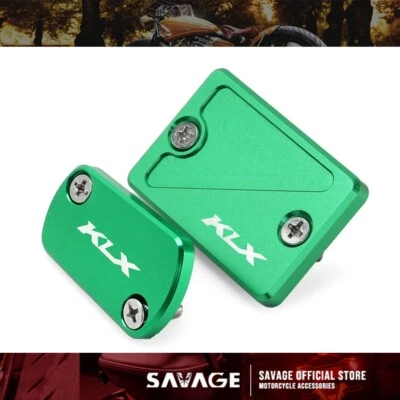 Tapa de cilindro maestro de freno delantero trasero cubierta de depósito de líquido para Kawasaki KLX140 Foto 1 de 4