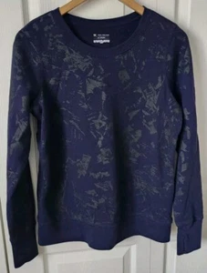 Tek Gear Damen blau schwarz Sweatshirt ultraweich Daumenlöcher Größe Medium gebraucht, in einwandfreiem Zustand - Bild 1 von 12