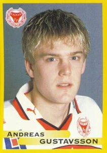 123 ANDREAS GUSTAVSSON ROOKIE SWEDEN KALMAR.FF STICKER FOTBOLL ALLSVENSKAN 1999 - Picture 1 of 2