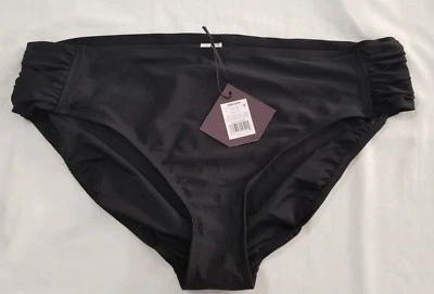 Nuevo Traje de baño para mujer Ava & VIV negro hipster Bikini Parte inferior Traje de baño Talla 24/26W Foto 1 de 2