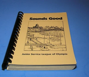 Sounds Good Cookbook Junior Service League Of Olympia WA 1992 Regional Recipes - Imagen 1 de 12