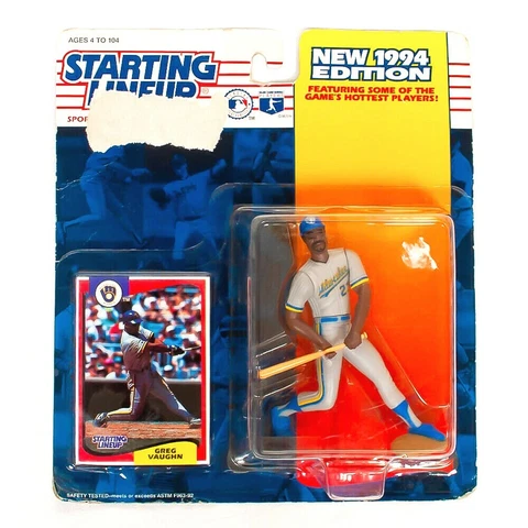 VTG Milwaukee Brewers Greg Vaughn Starting Lineup Figure Kenner Cover