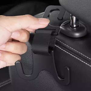 1x Ganchos para reposacabezas con respaldo de asiento de coche Cartera Bolsa Almacenamiento Soporte Gancho Accesorios - Imagen 1 de 12