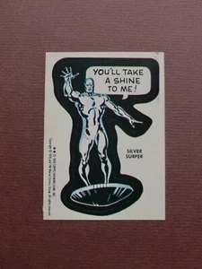 1976 Topps - Marvel Comic Book Super Heroes Sticker - UK version - SILVER SURFER - Picture 1 of 6