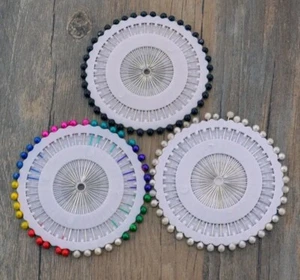 Muslim Hijab Pins Faux Sewing Pins Colourful And Many Other Colours - Picture 1 of 8