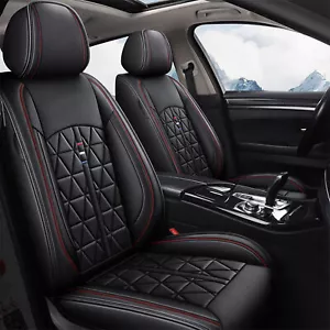 For LINCOLN MKZ 2012-2020 Car 5-Seat Covers Faux Leather Front+Rear Cushion - Picture 1 of 9